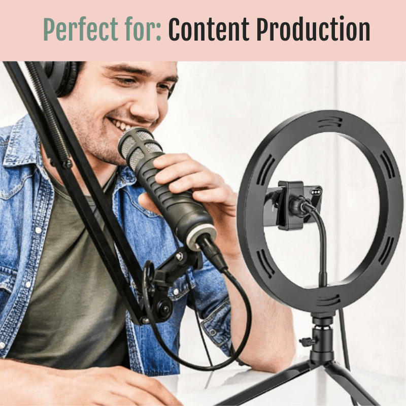 10" Desktop LED Glow Ring Light/Selfie Light - Glow Ring Light Co. Australia - Free Shipping + AfterPay