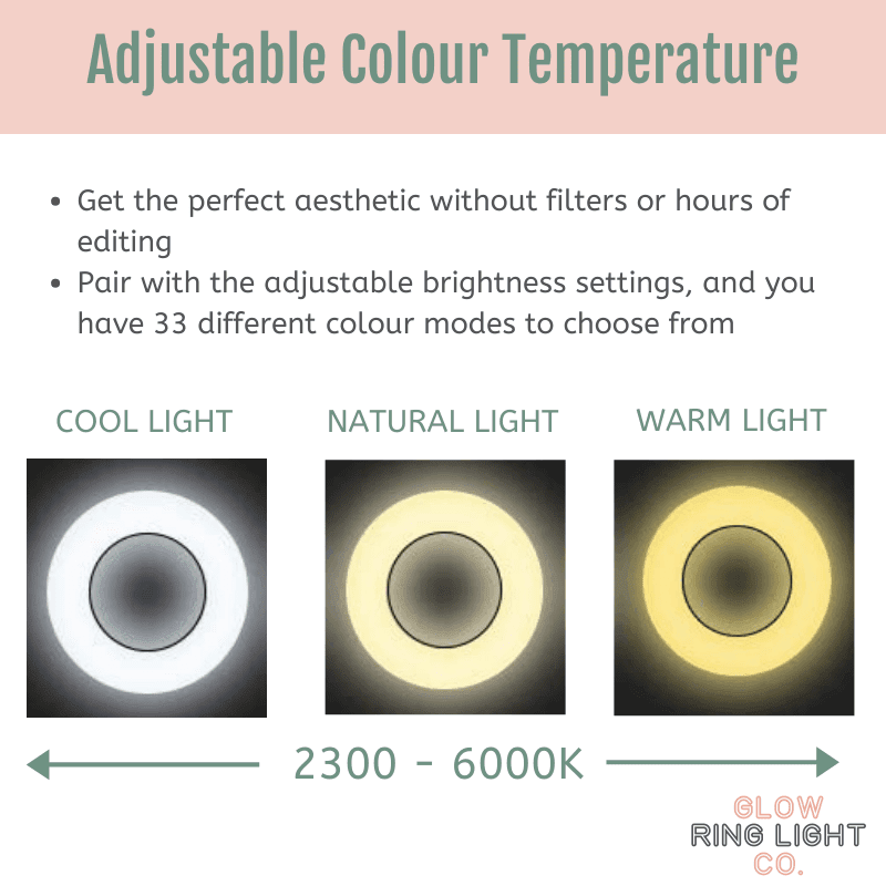 10" Desktop LED Glow Ring Light/Selfie Light - Glow Ring Light Co. Australia - Free Shipping + AfterPay