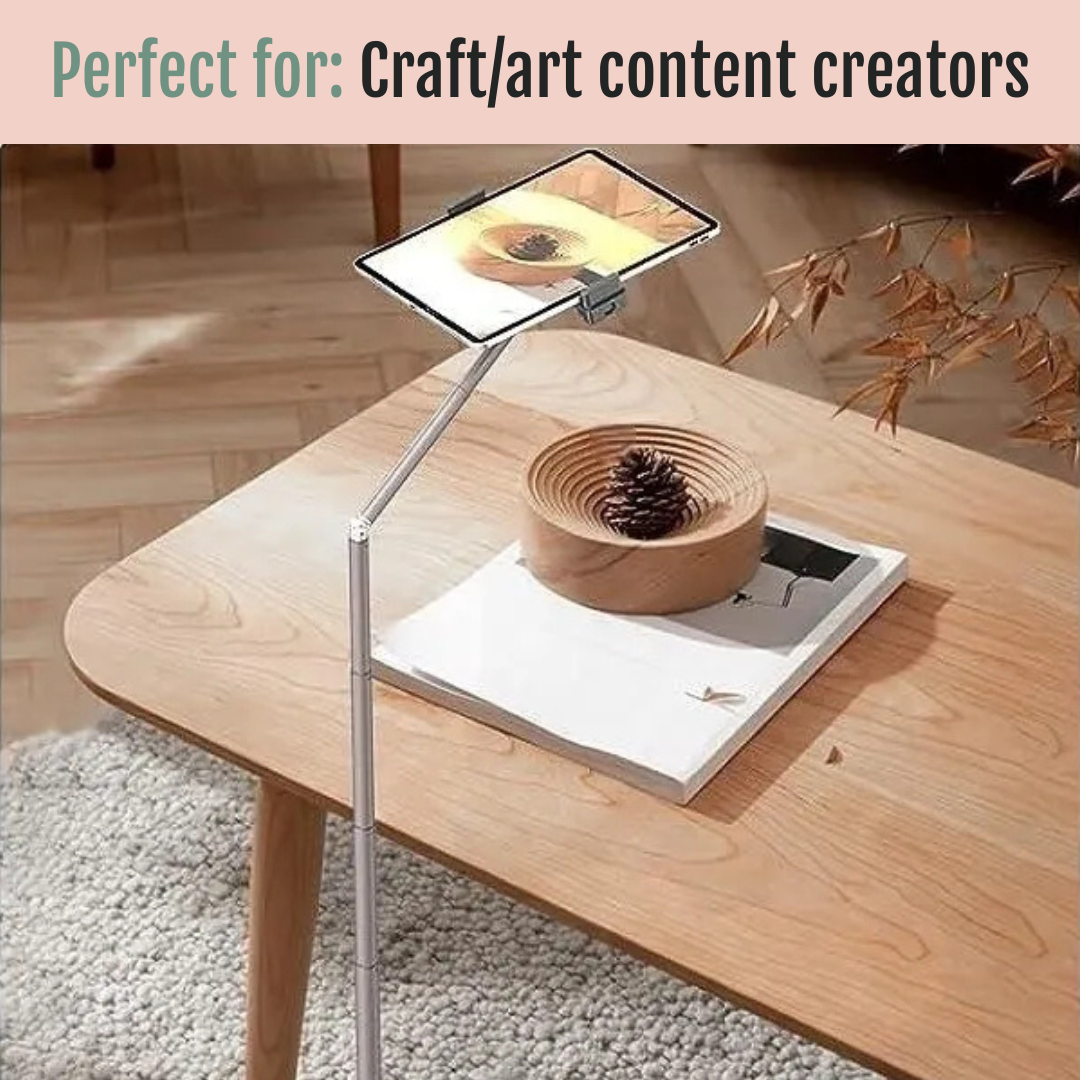 Compact Floor Phone/Tablet Lighting Stand