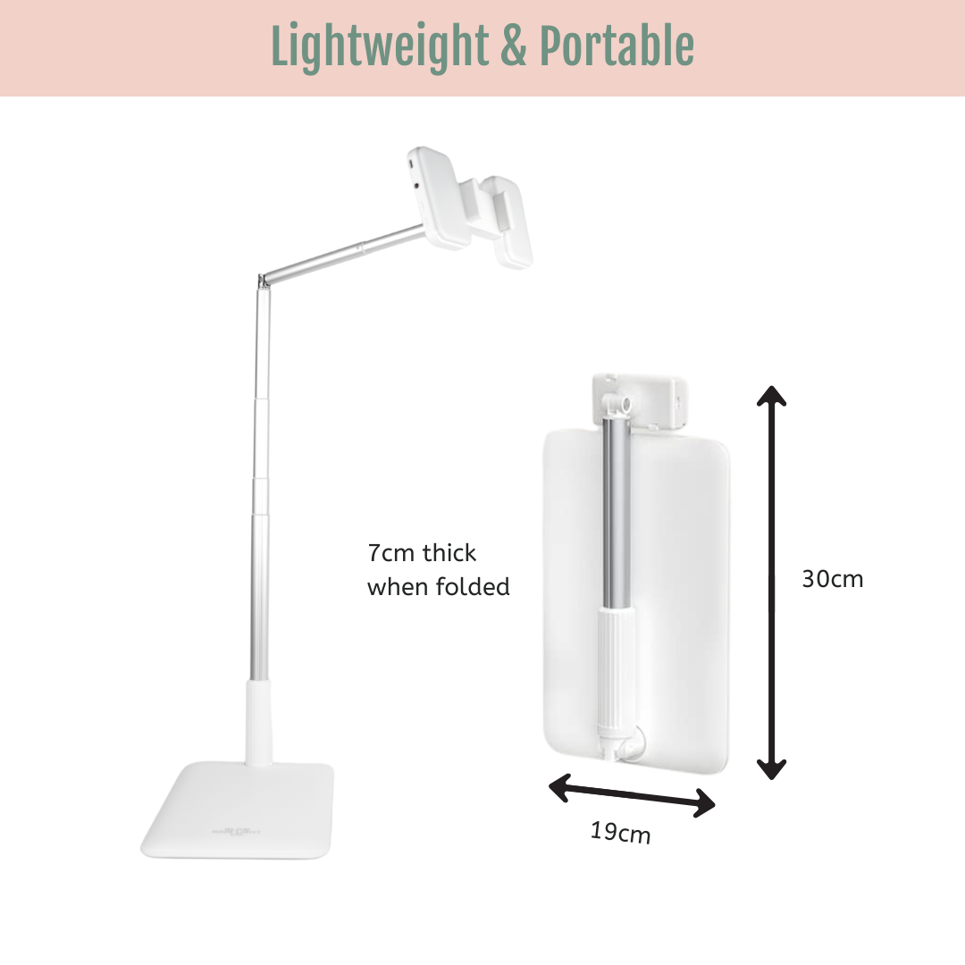 Compact Floor Phone/Tablet Lighting Stand