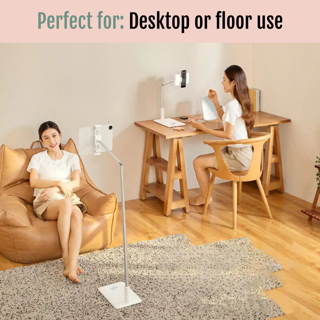 Compact Floor Phone/Tablet Lighting Stand