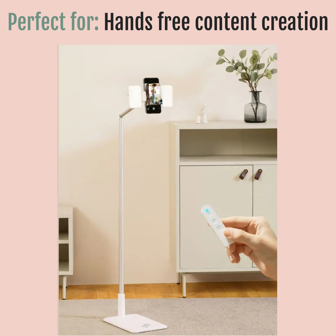 Compact Floor Phone/Tablet Lighting Stand