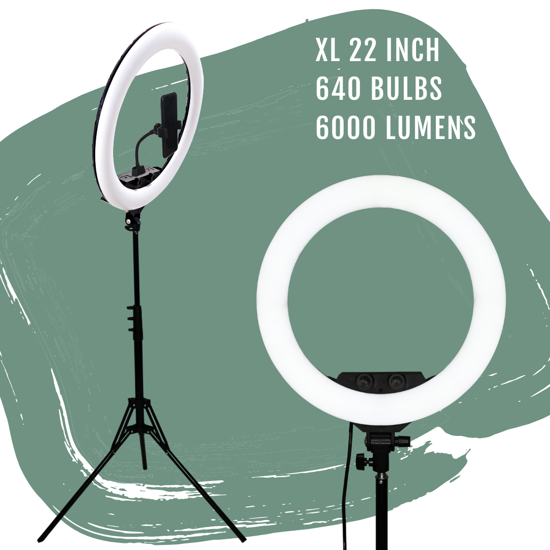 XL 22" LED Glow Ring Light Set
