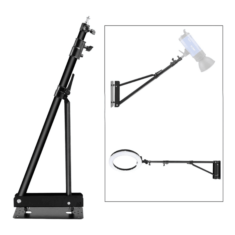 Telescopic Wall Ceiling Mount Boom Arm Accessory For Ring Light - Glow Ring Light Co. Australia