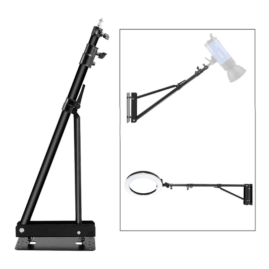 Telescopic Wall Ceiling Mount Boom Arm Accessory For Ring Light - Glow Ring Light Co. Australia