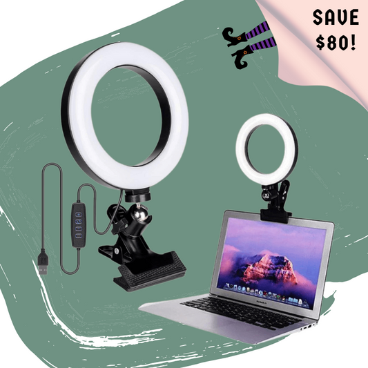 8" Clip-On LED Glow Ring Light