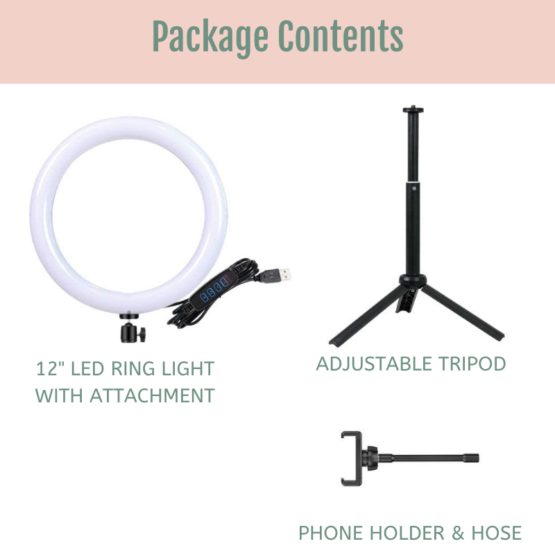 12 LED glow ring light product images