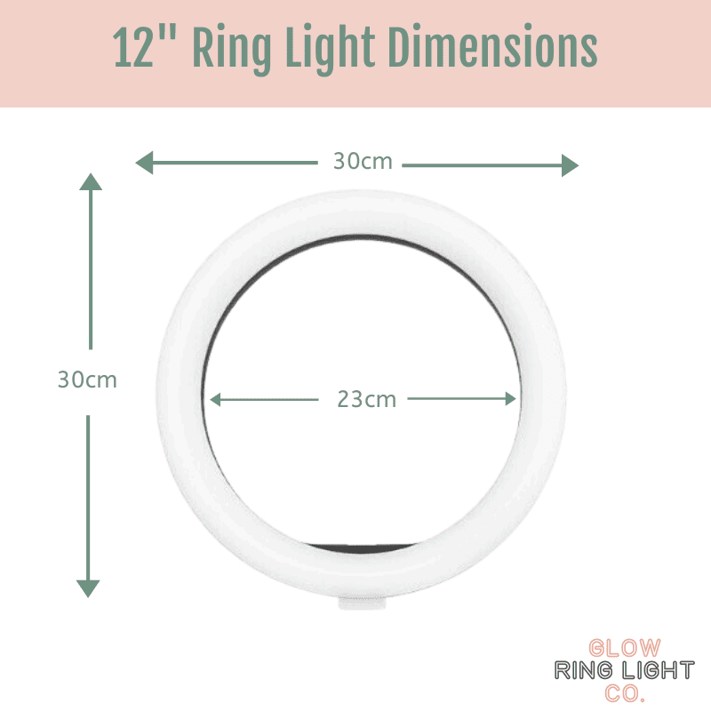 12" LED Glow Ring Light/Selfie Light Glow Ring Light Co. Australia Free Shipping AfterPay