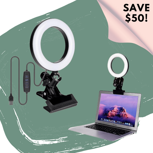 6" Clip-On LED Glow Ring Light