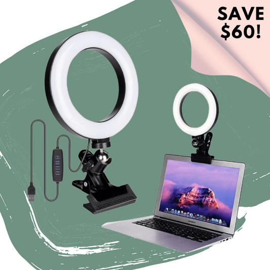 8" Clip-On LED Glow Ring Light