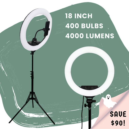 18" LED Glow Ring Light Set