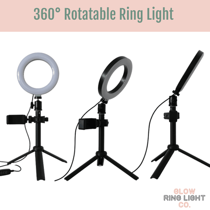 6 Inch LED Glow Ring Light/Selfie Light - Glow Ring Light Co. Australia - Free Shipping + AfterPay