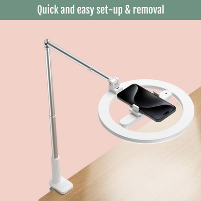 Compact Desk Clamp 10" Ring Light