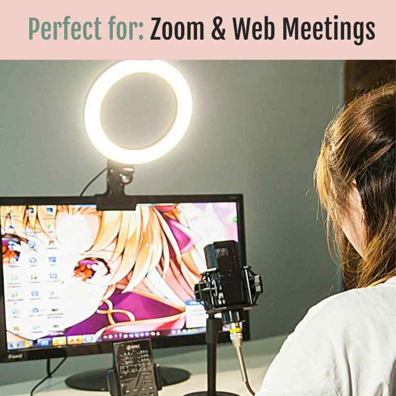 Clip-On LED Glow Ring Light For Computer or Laptop - Glow Ring Light Co. Australia - Free Shipping + AfterPay