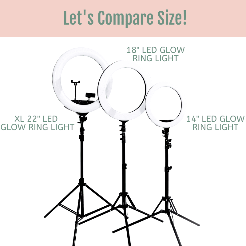 14 Inch LED Glow Ring Light/Selfie Light with Tripod - Glow Ring Light Co. Australia