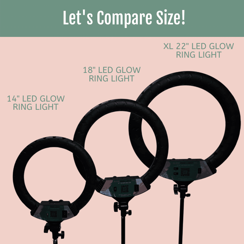 14 Inch LED Glow Ring Light/Selfie Light with Tripod - Glow Ring Light Co. Australia