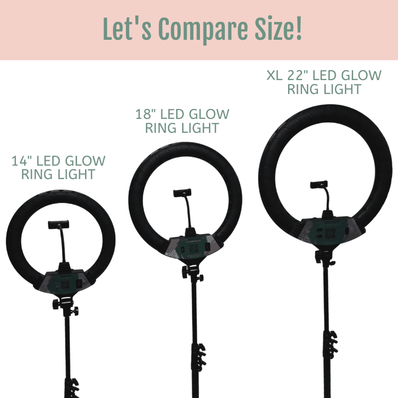 14 Inch LED Glow Ring Light/Selfie Light with Tripod - Glow Ring Light Co. Australia