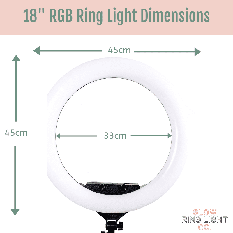 RGB Rainbow LED Glow Ring Light/Selfie Light with Tripod - Glow Ring Light Co. Australia