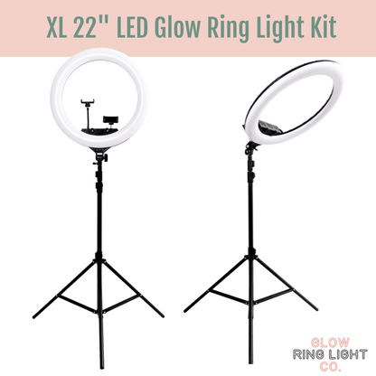 XL 22 Inch LED Glow Ring Light/Selfie Light with Tripod - Glow Ring Light Co. Australia